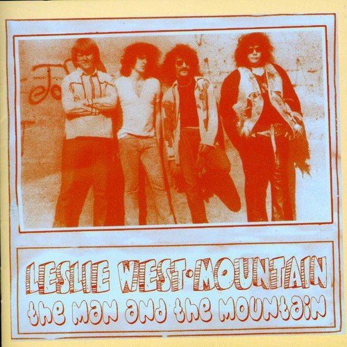 Album cover with orange-toned band photo and stylized text on peach background.