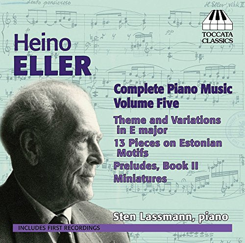 CD cover with a man's portrait and musical notes on a light green background.