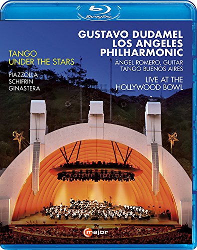 "Tango Under The Stars Los Angeles Philha" Blu-ray case with image of Hollywood Bowl performance.