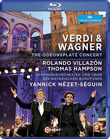 Verdi/ Wagner: Odenonsplatz Concert [Yannick Nezet-Segun, Roland Villazón, Thomas Hampson] [Blu-ray] [2014] [Region Free] Blu-ray