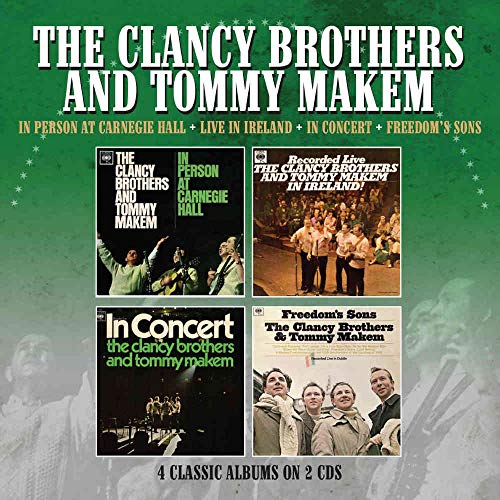 "CD cover featuring four album covers of The Clancy Brothers and Tommy Makem."