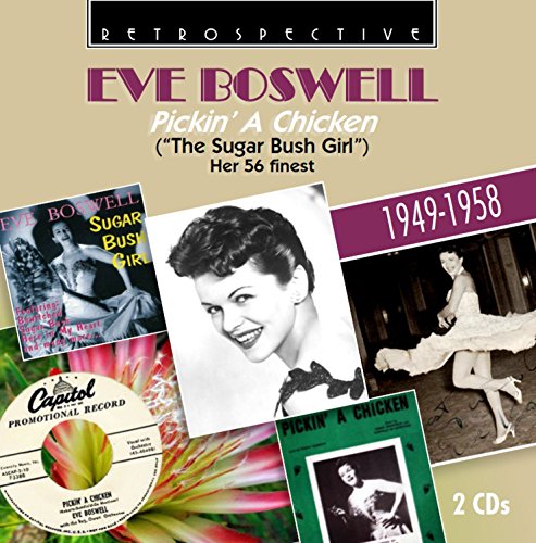CD cover with images of singer Eve Boswell and vintage record covers.