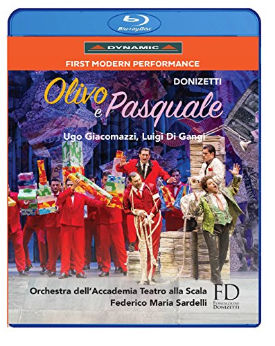 "Blu-ray case with opera performers on the cover, wearing red and white costumes."