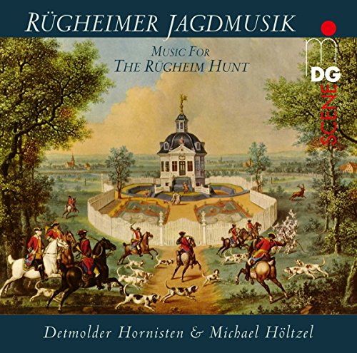 "CD cover featuring a hunting scene with horseback riders and dogs."