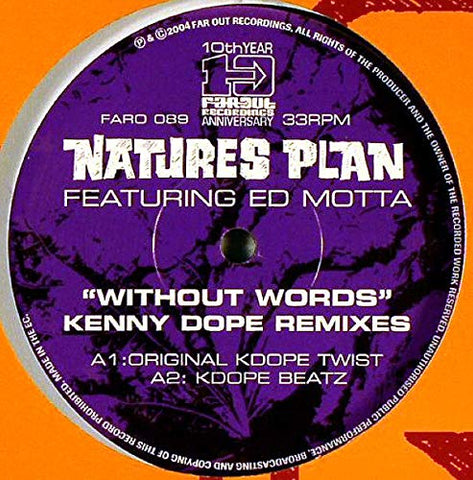 Natures Plan - Without Words (Kenny Dope Remixes) [12"] [VINYL]