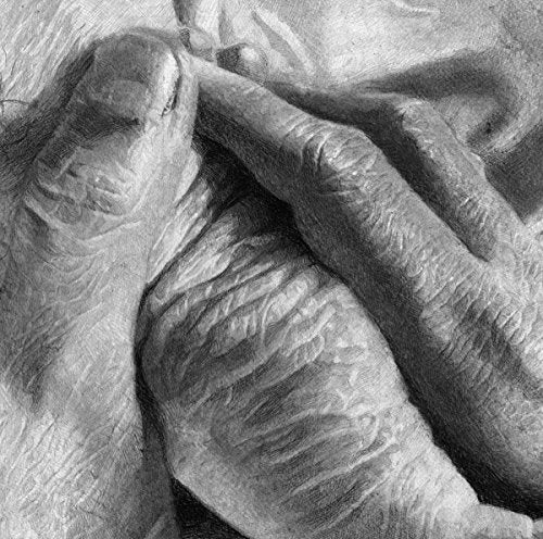 The image is a grayscale illustration of a person lying down, with their hand on their head. The alt text for this image could be: "Grayscale illustration of a person resting with hand on head."