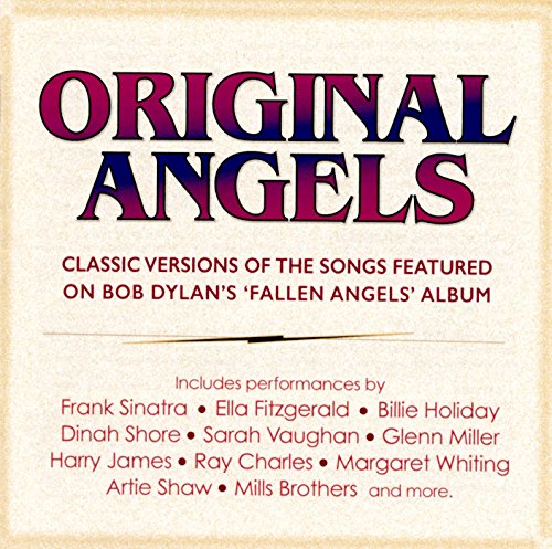 "Album cover with 'Original Angels' title, featuring list of artists, on beige background."