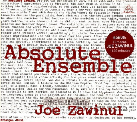 Absolute Ensemble/joe Zawinul - Absolute Zawinul [CD]