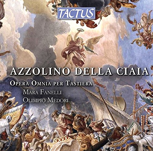 The image is a classical music CD cover featuring a chaotic battle scene painting.