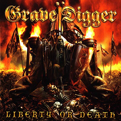 Grave Digger - Liberty Or Death (Red/Black Splatter) [VINYL]