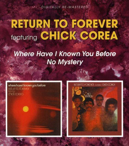 Return To Forever Feat Chick C - Where Have I Known You [CD]