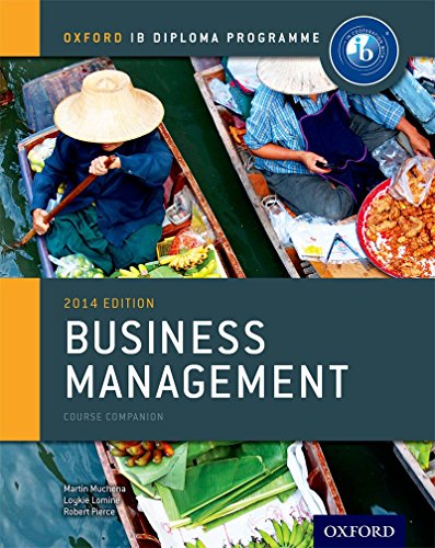 The image depicts the cover of a textbook titled "Business Management Course Companion."