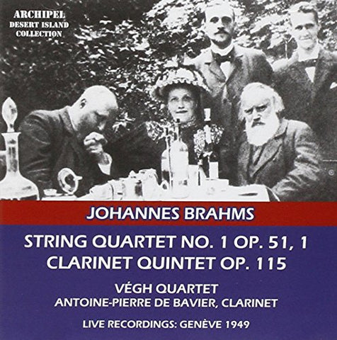 De Bavier/vegh Quartet - String Quartet No.1/Clarinet Quintet B Minor [CD]