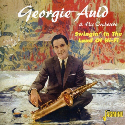 "Album cover featuring a man in a suit holding a saxophone, sitting on the ground."