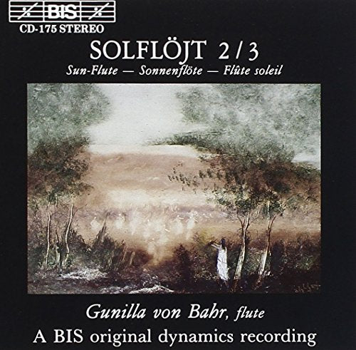 A CD cover featuring a serene landscape painting on a black background.