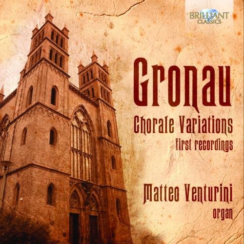 A CD cover featuring a church and red text on a beige background.