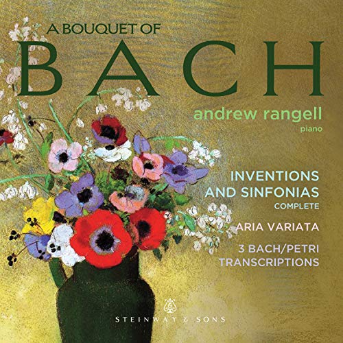 "A CD cover featuring a vase of colorful flowers on a gold background."