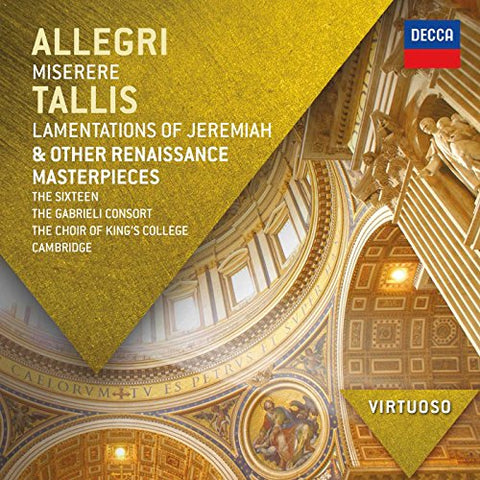The Sixteen - Renaissance Masterpieces (Virtuoso series) Audio CD