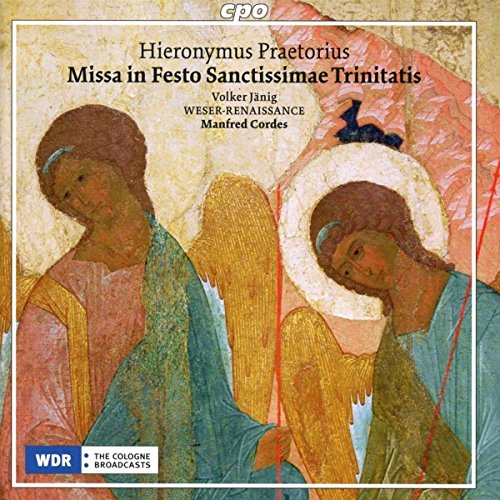 A CD cover featuring a medieval painting of two angels with halos.