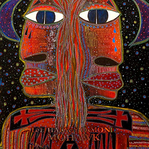 "Album cover with 'Mohawk' and 'Lee Harvey Osmond' text on abstract red background."