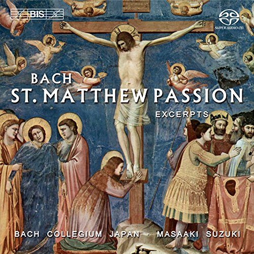 "CD cover featuring a painting of Jesus on the cross, surrounded by mourners."