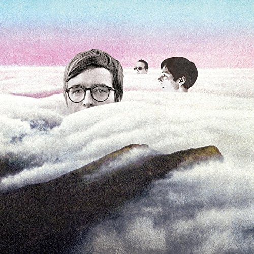 Vinyl record cover featuring three people partially submerged in a cloudy surface.
