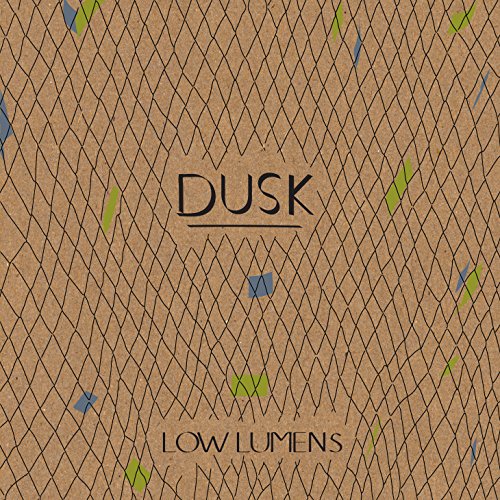 Brown album cover with "Dusk" and "Low Lumens" text, featuring diamond pattern and small shapes.