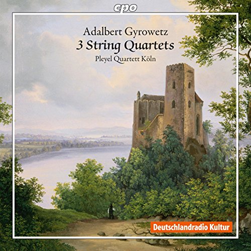 A CD cover featuring a serene landscape painting of a castle and river.