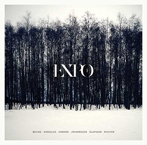 Vinyl album cover with snowy forest scene and "EXPO" text in white.
