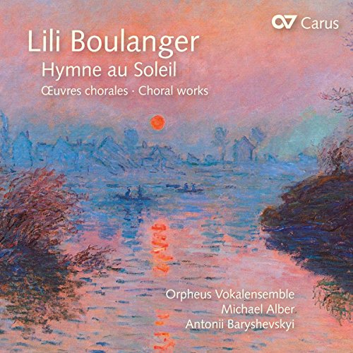 A CD cover featuring a serene landscape painting with text overlay, displaying the artist's name.