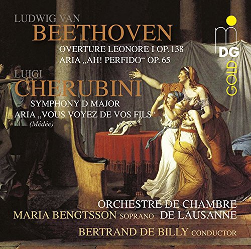 Classical music CD cover featuring a neoclassical painting of women and a man.