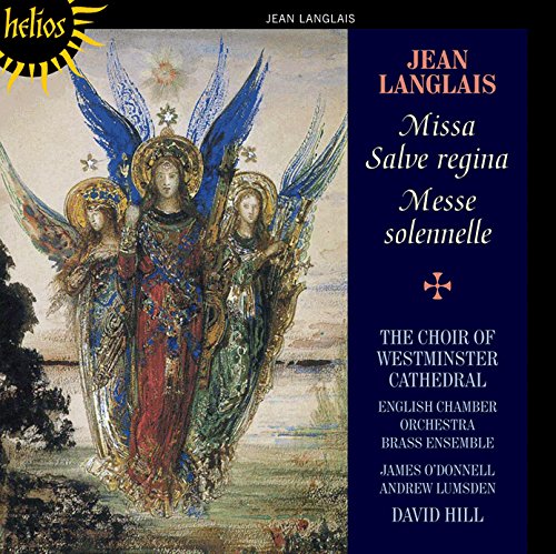 "CD cover with three angels and text on a blue background."