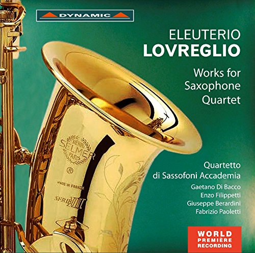 "CD cover with a gold saxophone and green background, featuring white text and logos."