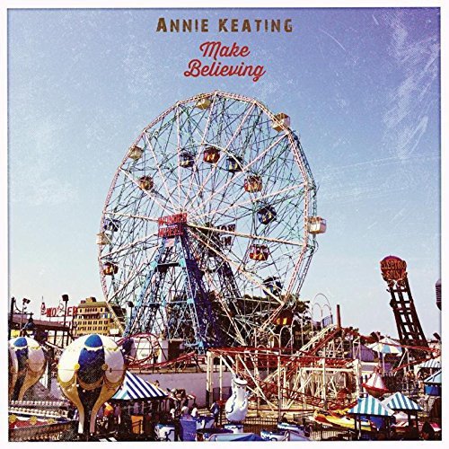 "Album cover featuring a vintage carnival scene with a large Ferris wheel."