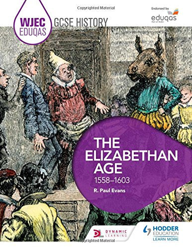 A textbook cover featuring a medieval illustration with a purple title overlay.
