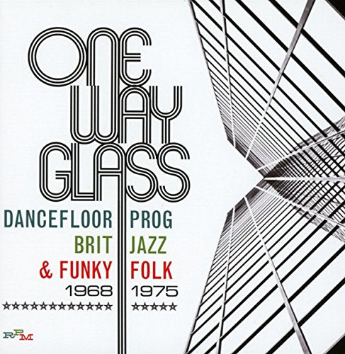 "Album cover with white background, black abstract design, and multicolored text."