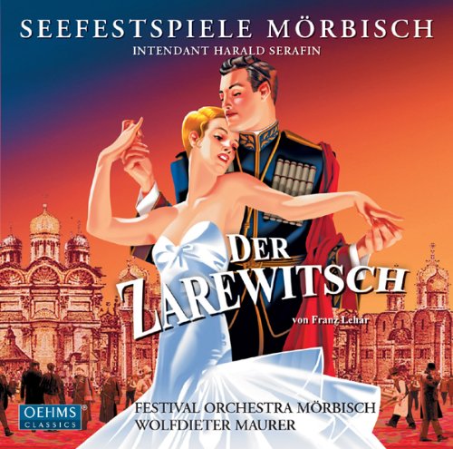"CD cover art featuring a man and woman dancing, with Russian architecture in the background."