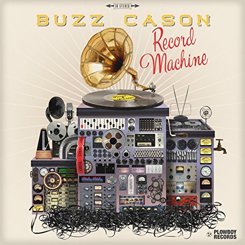 Album cover with artist name, title, and vintage recording equipment illustration.