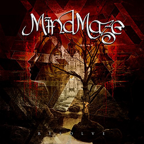 The image depicts an album cover with a dark, abstract scene and stylized text. For accessibility purposes, a suitable alt text could be: "Dark album cover with tree and abstract face."