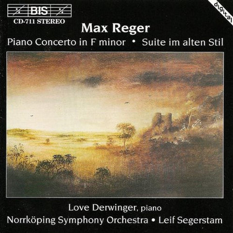 Derwingernorrkoping Sosegers - Reger / Piano Concerto In F Minor [CD]