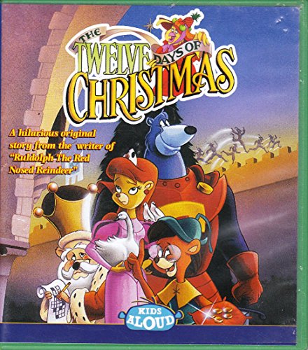 "Animated DVD cover featuring cartoon characters and the title 'The Twelve Days of Christmas'."