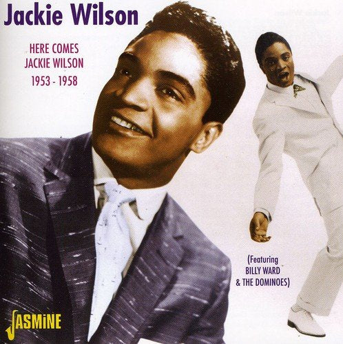 "Jackie Wilson CD cover featuring sepia-toned portrait of the singer in a suit."
