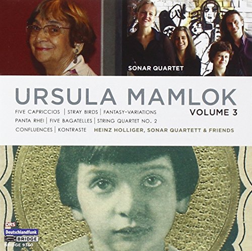 CD cover with a collage of photos and text "Ursula Mamlok Volume 3".