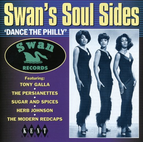 "CD cover with three women in black dresses, Swan's Soul Sides title and artist names."