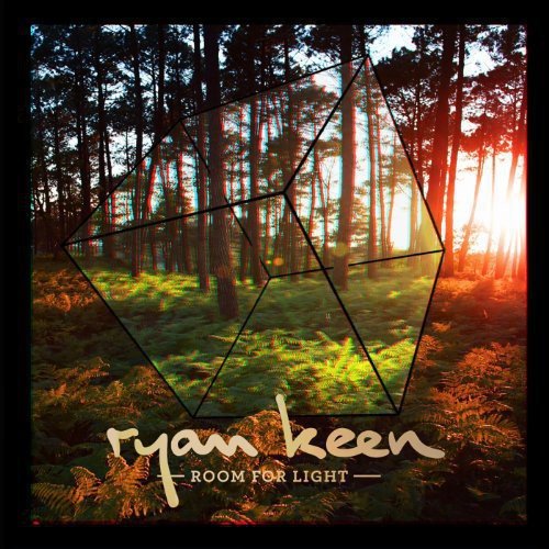 "Album cover featuring a forest with trees and a geometric shape overlay."