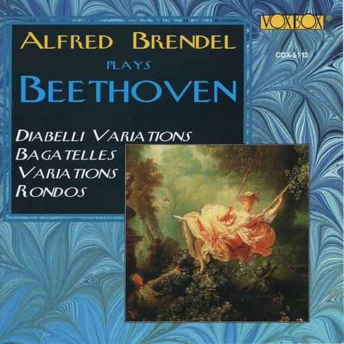 "CD cover with blue marbled background, black title panel, and classical painting inset."
