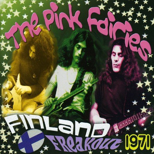 Album cover with three men playing guitars, surrounded by stars, with text overlay.