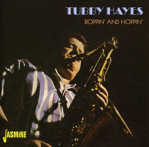 "Tubby Hayes playing saxophone on album cover with 'Jasmine' logo in the corner."