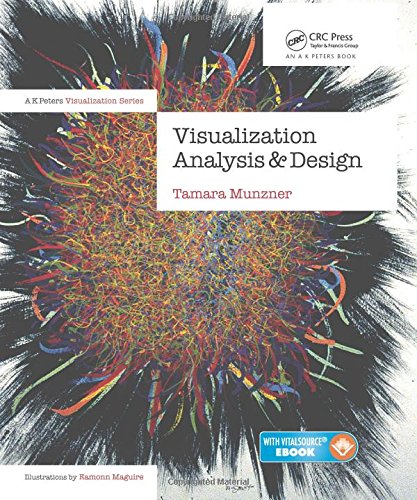 "Book cover with multicolored, swirling lines on a black and white background."