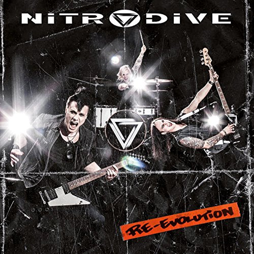 "Album cover featuring a rock band performing on stage with bright stage lights."